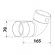 Cot circular PVC de 90° pentru tuburi Dalap Flexitech Ø 75 mm
