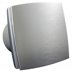 Ventilator de baie cu panou frontal aluminiu fără funcții suplimentare Ø 100 mm, motor puternic