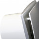 Ventilator de baie cu panou frontal aluminiu și comutator de timp Ø 125 mm, economic și silențios