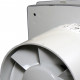 Ventilator de baie cu panou frontal aluminiu și comutator de timp la 12V pentru medii umede Ø 125 mm