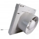 Ventilator de baie cu jaluzele automate, întrerupător fir și comutator de timp Ø 125 mm, motor puternic