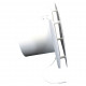 Ventilator de baie cu panou frontal și întrerupător cu fir la 12V în medii umede Ø 125 mm