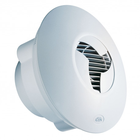 Ventilator de baie design cu închidere tip iris jaluzele automate iCON 15, Ø 100 mm