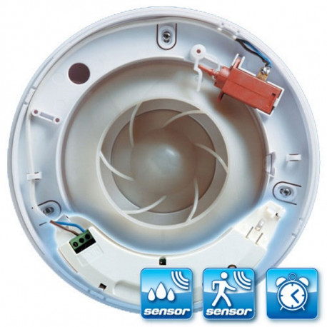 Modul de control cu senzor de mișcare, higrostat și comutator de timp PRHTM pentru ventilator iCON