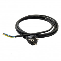 Cablu de alimentare pentru ventilator 3x1mm, lungime 3 m, negru