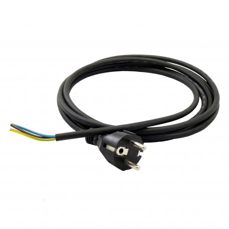 Cablu de alimentare pentru ventilator 3x1mm, lungime 3 m, negru