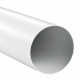 PVC conductă de ventilație circulară Ø 100 mm, lungime 500 mm