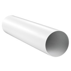 PVC conductă de ventilație circulară Ø 100 mm, lungime 1000 mm
