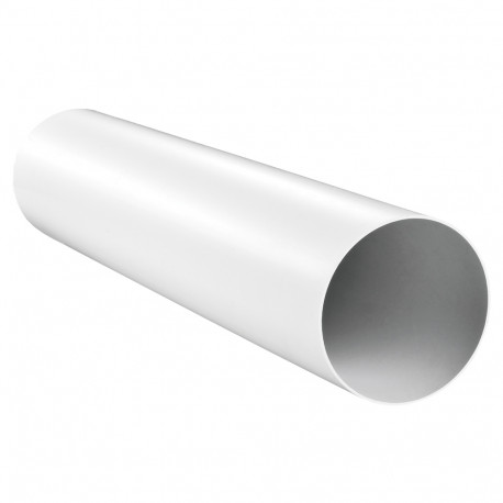 PVC conductă de ventilație circulară Ø 100 mm, lungime 1500 mm