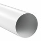 PVC conductă de ventilație circulară Ø 100 mm, lungime 1500 mm