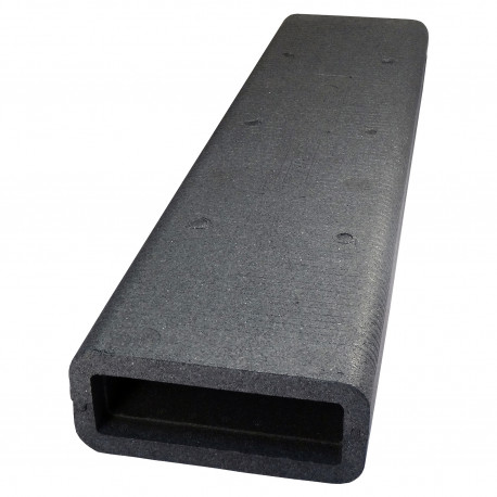 Izolație pentru conducte PVC rectangulare 204x60 mm, lungime 1 m