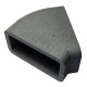 Izolație rectangulară PVC orizontală cot 45°, 220x90 mm