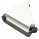 Izolație rectangulară PVC orizontală cot 45°, 220x90 mm