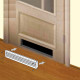 Grila de ventilație PVC cu reglare pentru ușă 368x130 mm, albă