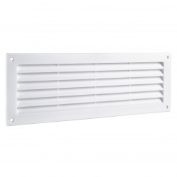 Grila de ventilație PVC pentru ușă 462x124 mm, albă