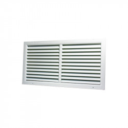 Grilă de ventilație din aluminiu extrudat de înaltă calitate cu armare 500x150 mm, albă