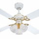 Ventilator de tavan cu lumină și control lanț Westinghouse Princess Trio 78324, Ø 105 cm