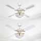 Ventilator de tavan cu lumină și control lanț Westinghouse Princess Trio 78324, Ø 105 cm