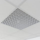 Grila de ventilație pentru tavane false din plastic de înaltă calitate 595x595 mm, alb