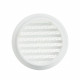 Grilă de ventilație circulară din PVC cu flanșă și plasă anti-insecte Ø 80 mm, albă (2 buc.)