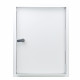 Ușa de vizitare metalică cu încuietoare 300x400 mm, albă