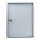 Ușa de vizitare metalică cu încuietoare 300x400 mm, gri