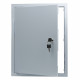 Ușa de vizitare metalică cu încuietoare 300x600 mm, gri