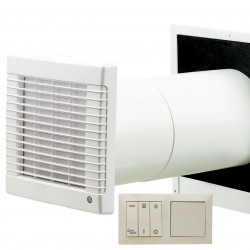 Unitatea de recuperare locală Dalap ZEPHIR ZF-50 cu control perete, 50 m³/h, până 90%