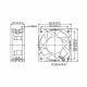 Ventilator răcire Dalap SAF 12V DC, 60x60x25 mm, 3000 r/min, cu rulmenți cu bile