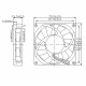 Ventilator răcire Dalap SAF 5V DC, 70x70x15 mm, 2000 r/min