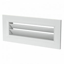 Grilă metalică de ventilație 234x70 mm pentru conectorul metalic de perete