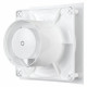 Ventilator de baie Dalap 100 FPZ cu panou frontal alb și comutator de timp, Ø 100 mm