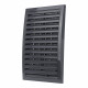 Grilă de ventilație din plastic Dalap GP 180x250 RNP ASA cu control mecanic, gri