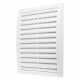 Grilă de ventilație din plastic Dalap GP 200x200 RNP ASA cu control mecanic, alba