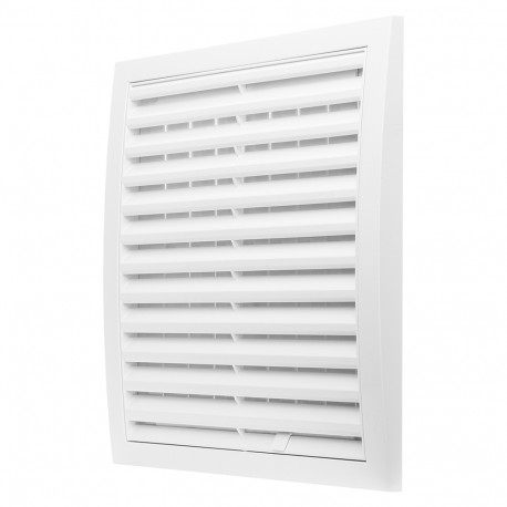 Grilă de ventilație din plastic Dalap GP 200x200 RNP ASA cu control mecanic, alba