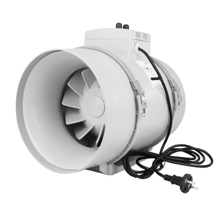 Ventilator de tubulatură profesional Ø 200 mm cu senzor de temperatură și regulator de turație