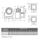 Ventilator industrial radial Dalap SKT PROFI 2P, 400V cu putere mai mare, Ø 260mm, cu actionare pe partea stanga