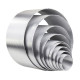 Conductă circulară flexibilă din aluminiu până la +250 °C Ø 125 mm, lungime 1000 mm