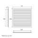Grilă de ventilație din aluminiu extrudat de înaltă calitate cu armare 700x200 mm, gri