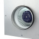 Ventilator de tubulatură silențios cu termostat, regulator de turație și izolație fonică radial Ø 100 mm