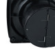 Ventilator de baie Dalap ONYX cu supapă de reținere 125, Ø 125 mm, negru mat