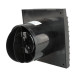 Ventilator axial de baie negru Ø 100 mm cu supapă fara retur