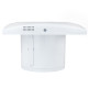Ventilator de baie silențios cu comutator de timp, higrostat și clapetă antiretur plastică Ø 100 mm