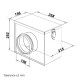 Cutie filtrantă la conducte de ventilație Ø 200 mm pentru captare grăsime