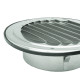 Grilă de ventilație din inox cu flanșă și plasă anti-insecte Ø 100 mm