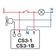 Relee de timp extern sub întrerupător CS3-1B