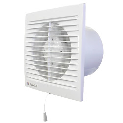 Ventilator de baie cu plasă și întrerupător cu fir Ø 125 mm