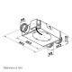 Ventilator de conductă radial Dalap LIN mini Ø 100 mm cu două ieșiri