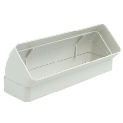 Cot 45° vertical rectangular plastic 204x60 mm
