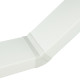 Cot 45° vertical rectangular plastic 204x60 mm